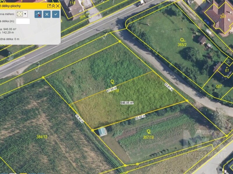 Stavební pozemek v klidné lokalitě Starých Nechanic